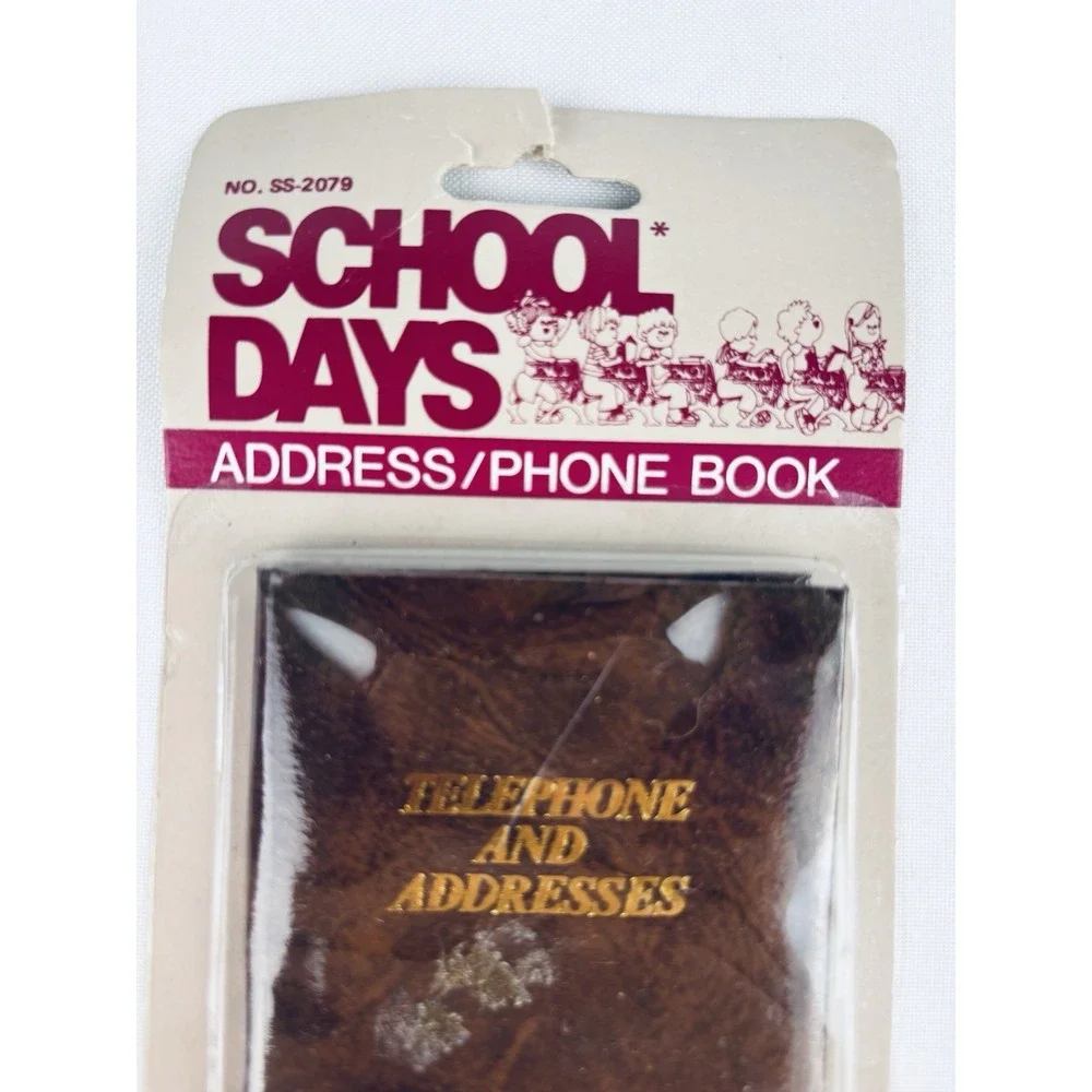 Vintage NOS School Days Pocket Address & Telephone Book 1980's - Sealed